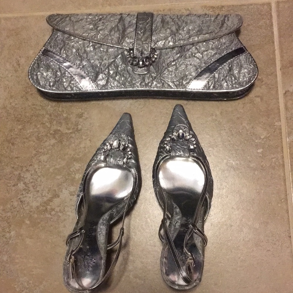 J Renee shoes and matching purse